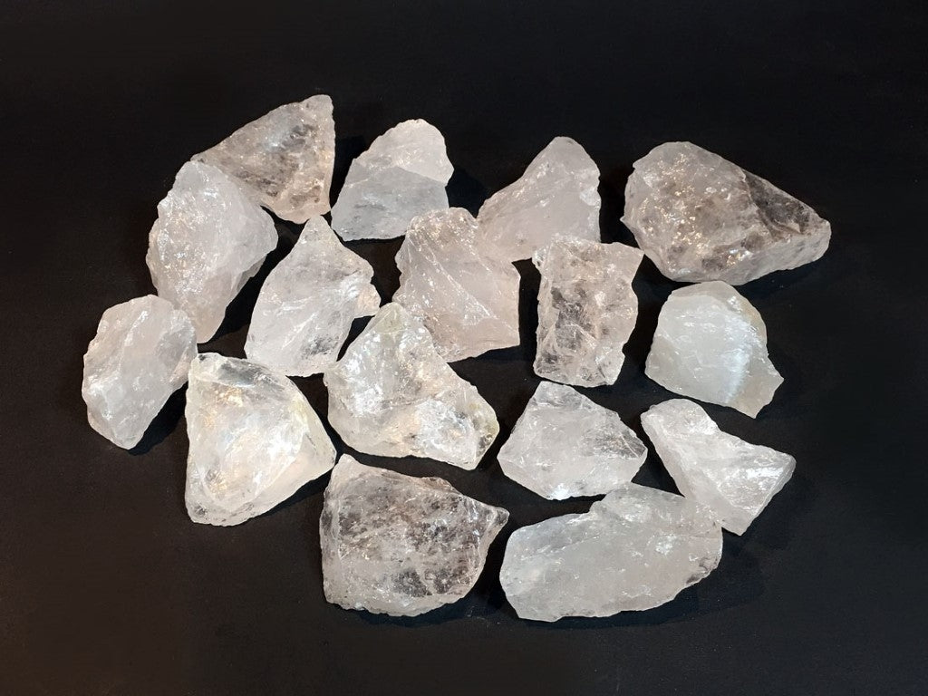 Bergkristal Stenen / Kristal Ruw A-Kwaliteit - 5 stenen van c.a. 4x4x3cm per stuk