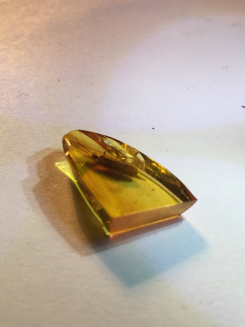 Baltische Barnsteen met ingesloten insect - 0,4 gram 17x10x4mm