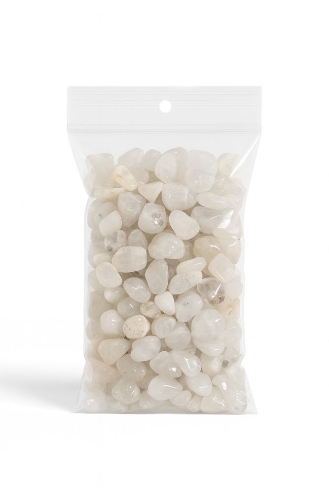 Melkachtig Bergkristal Gepolijst 250g 8-12mm