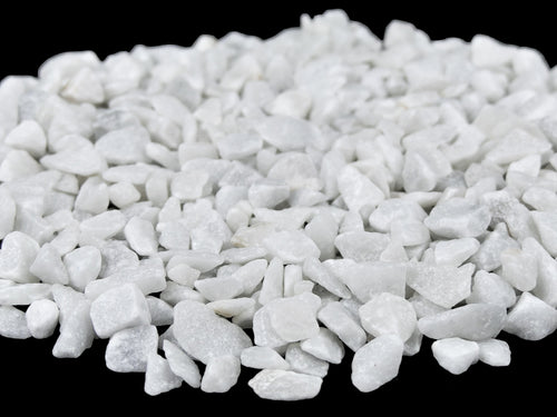 Gekleurde Steentjes Middel - Grind 1-2cm - WIT - Bodembedekking voor Bloempotten en Plantenbakken - 1KG