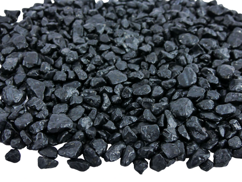 Gekleurde Steentjes Middel - Grind 0,5-1cm - ZWART - Bodembedekking voor Bloempotten en Plantenbakken - 1KG