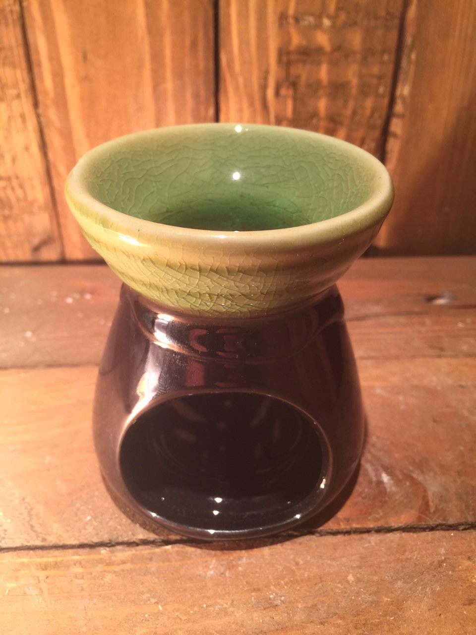 Oliebrander Zwart met Groen