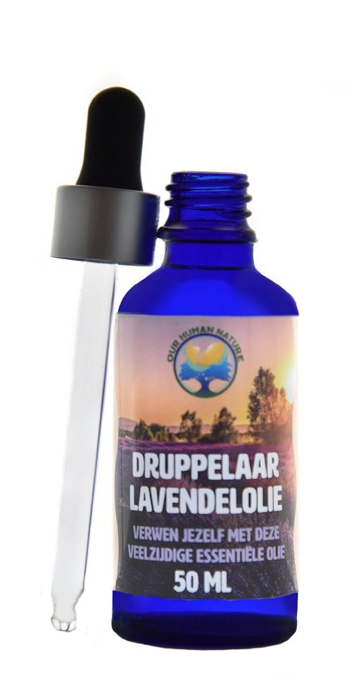 Lavendel Olie met Druppelaar 50 ml – Veelzijdige Etherische Olie voor Ontspanning, Verzorging en Geurbeleving