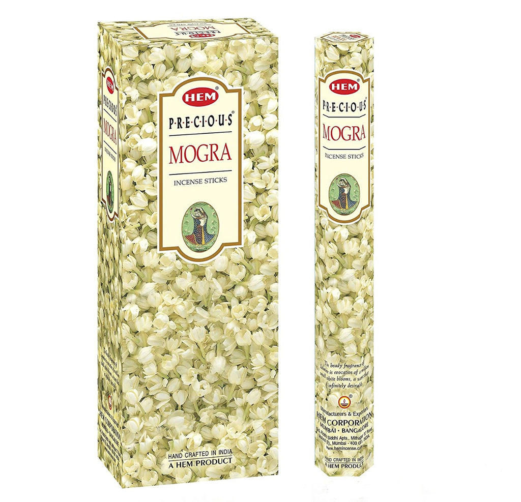 HEM Wierook - Mogra (Precious) - Slof / Voordeelbox (6 Pakjes / 120 stokjes)