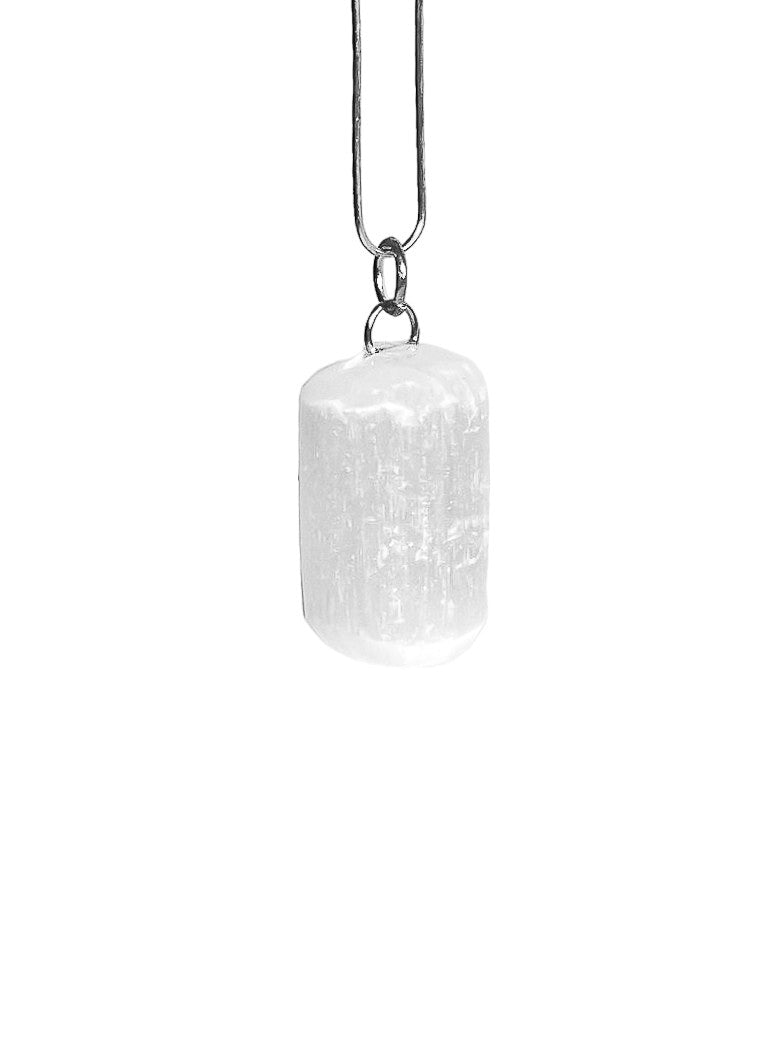 Hanger Witte Seleniet Edelsteen