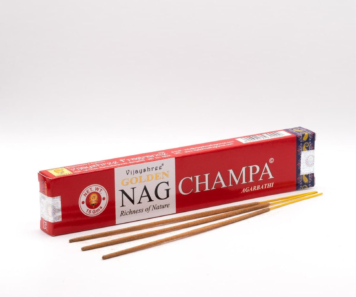 Vijayshree Wierook - Golden Nag Champa - Agarbathi (pakje a 15 gram)