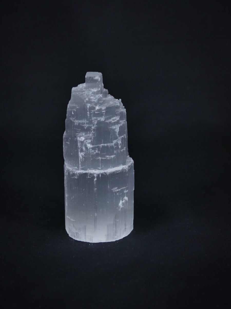 Seleniet Torentje - Witte Seleniet - ca. 275gr - 10x5cm