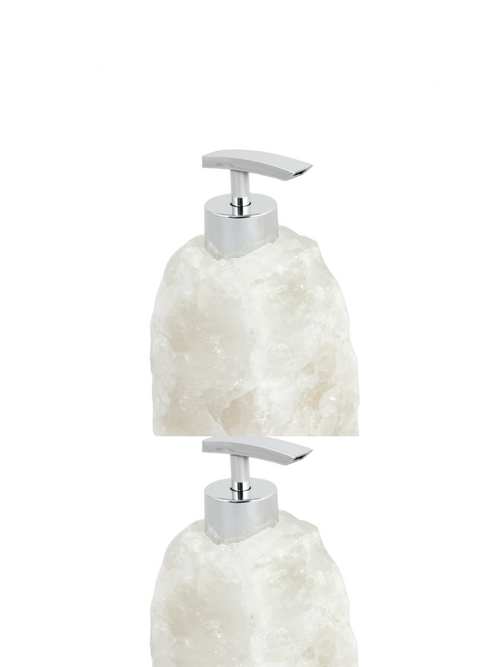 Bergkristal Zeepdispenser - Navulbaar - ca. 1,6kg