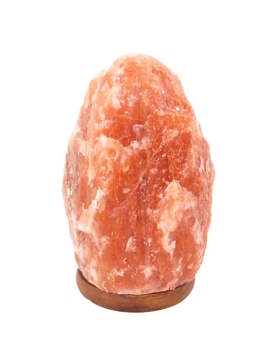 Rode Zoutlamp 4-6kg - 100% Natuurlijk Himalaya Zout - Rood - Extra Lange Kabel 1,8mtr met Led Lampje - ca. 25x15cm - Energiezuinig 
