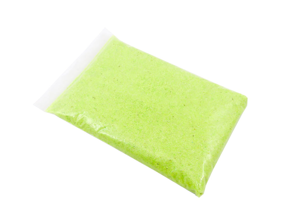 Gekleurd Zand 0.1-0.5mm - APPEL GROEN / LIME - Kunst/Hobby/Creatieve bodembedekking voor Bloempotten en Plantenbakken - 1KG
