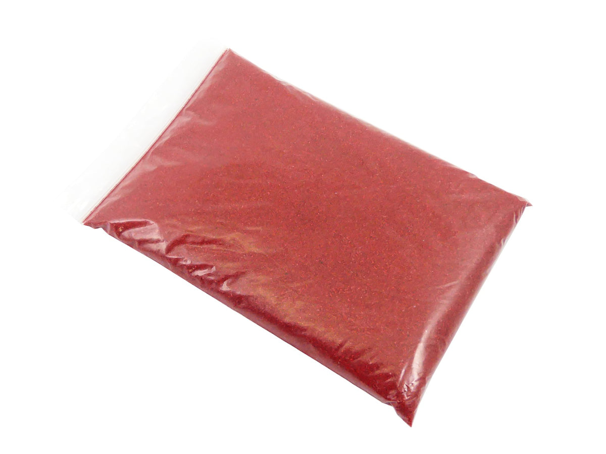 Gekleurd Zand 0.1-0.5mm - ROOD - Kunst/Hobby/Creatieve bodembedekking voor Bloempotten en Plantenbakken - 1KG
