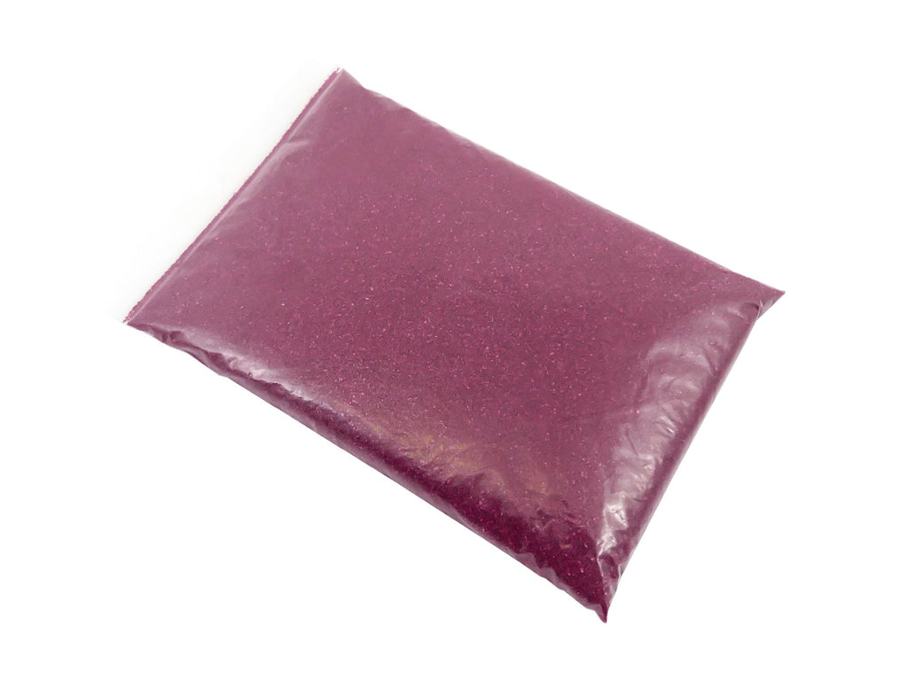 Gekleurd Zand 0.1-0.5mm - FUCHSIA / BORDEAUX ROOD - Kunst/Hobby/Creatieve bodembedekking voor Bloempotten en Plantenbakken - 1KG