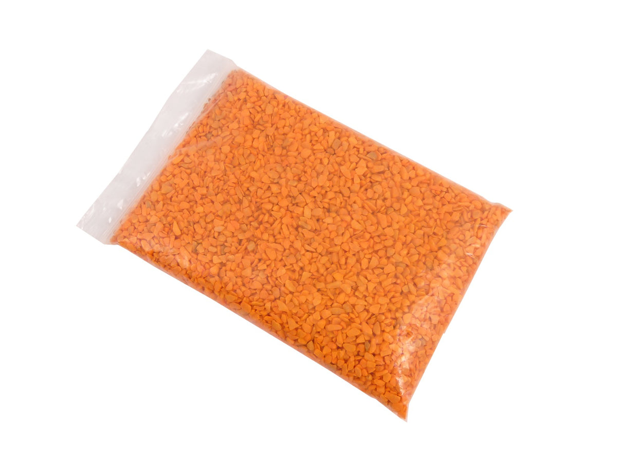 Aquarium Steentjes - Gekleurd Granulaat - ORANJE - Bodembedekking 4-6mm - 1KG