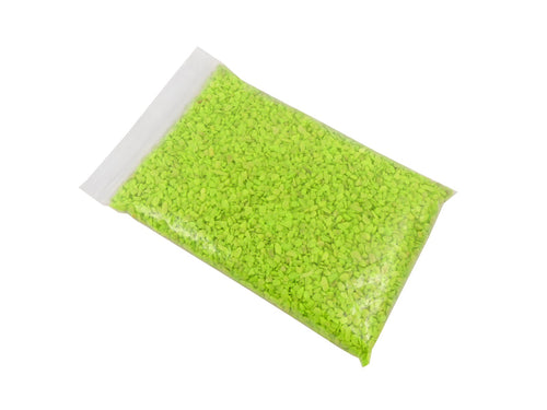 Aquarium Steentjes - Gekleurd Granulaat - APPEL GROEN / LIME - Bodembedekking 4-6mm - 1KG