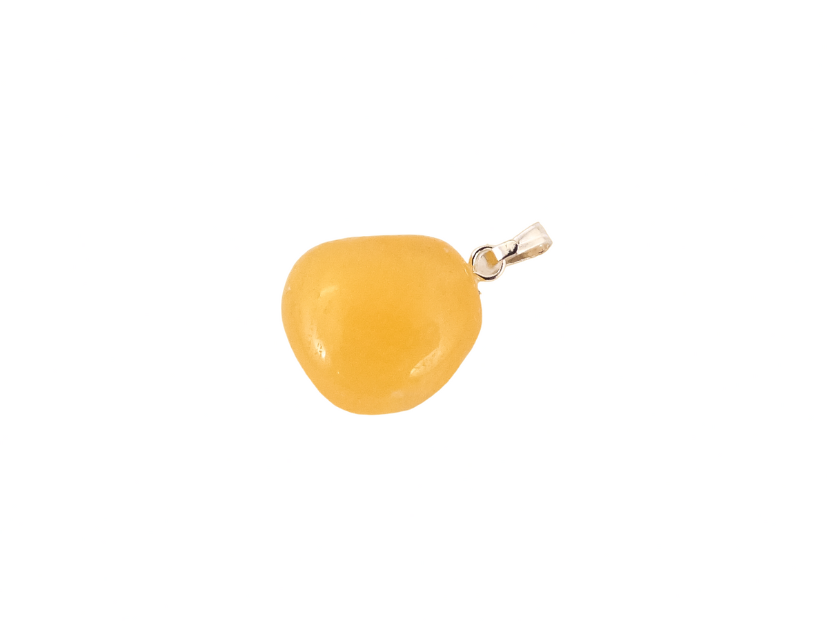 Hanger Gele Calciet Edelsteen