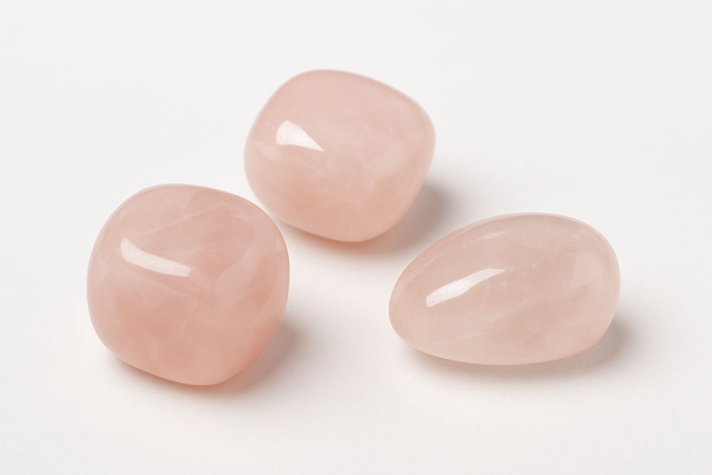 Set van 3 Rozenkwarts Getrommelde Stenen – 15–25 mm (A-kwaliteit) - lalashops