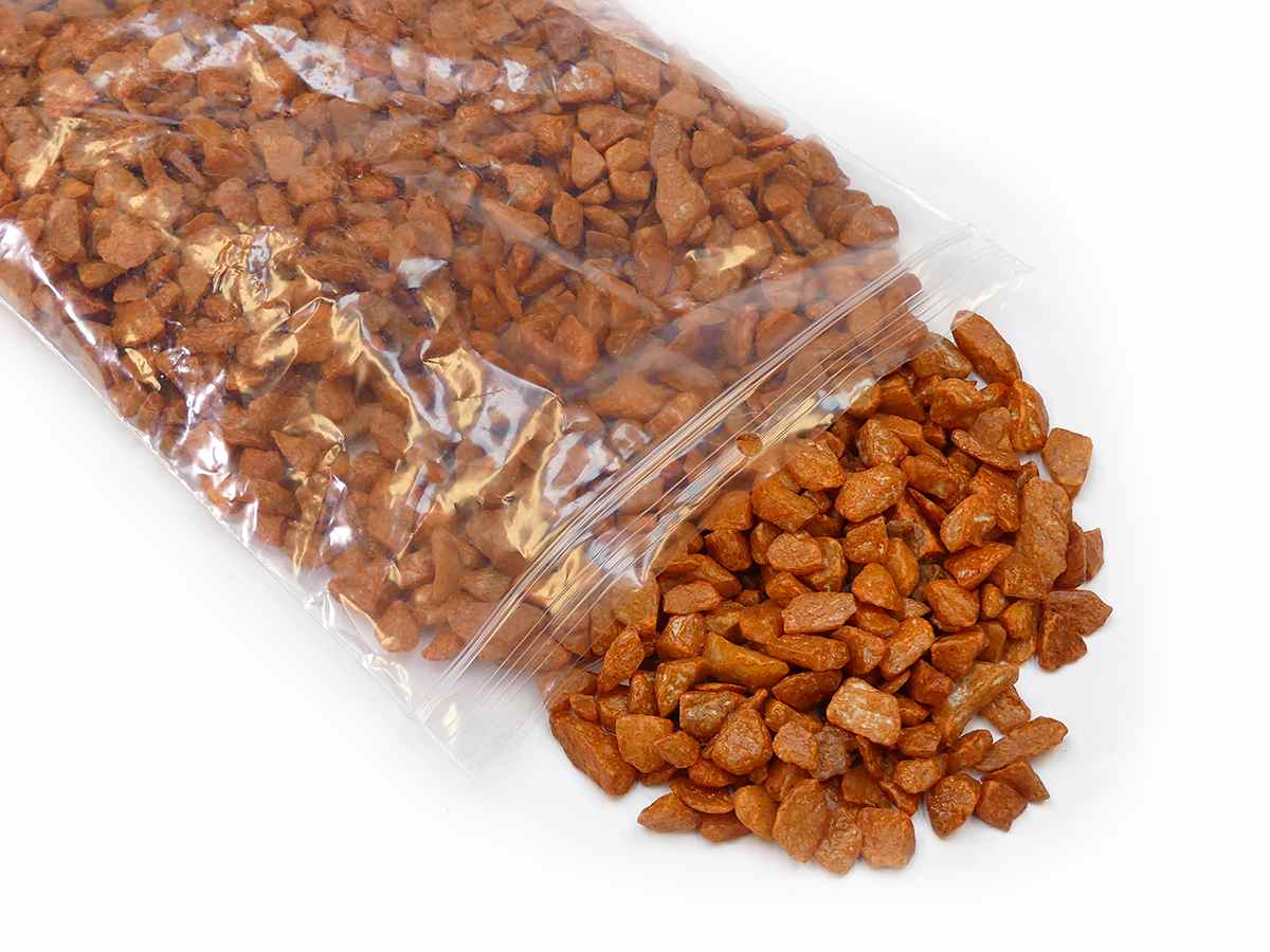 Terracotta granulaat steentjes 9-13 mm als bodembedekking voor bloempotten en tuindecoratie