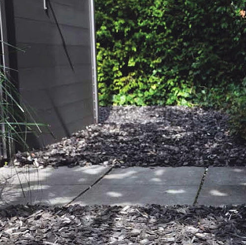 40x 35 ltr / ca. 1 Kuub(m3) - Houtsnippers Gekleurd ZWART - Antraciet / Decochips - Bodembedekking Tuin 20-40mm - Inclusief verzending