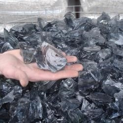 Glas Zwart - Groothandel Partij Stenen/Stukken van 0,5 tot 4kg - Topkwaliteit - 500KG