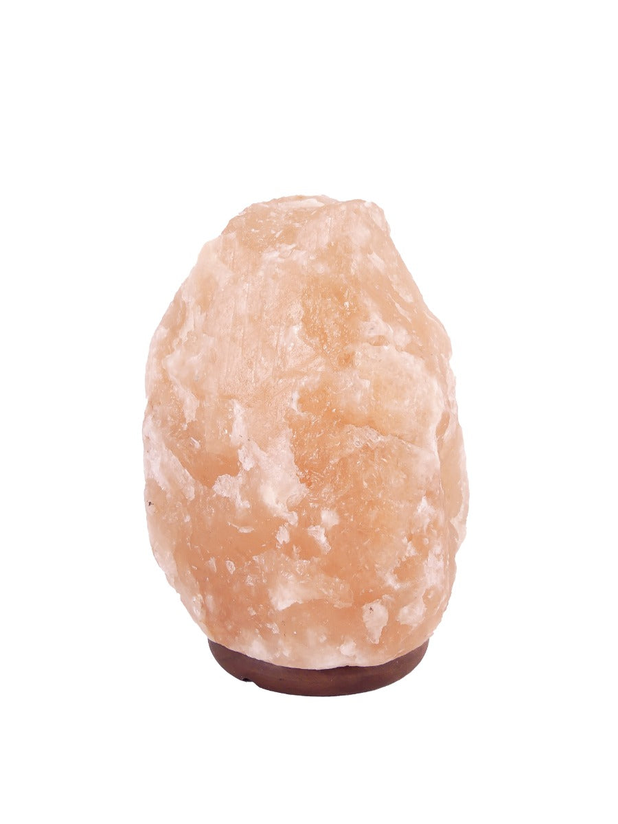 Zoutlamp met dimmer 6 tot 8kg - Haliet Zoutsteen uit Himalaya gebergte - ca. 28x17cm