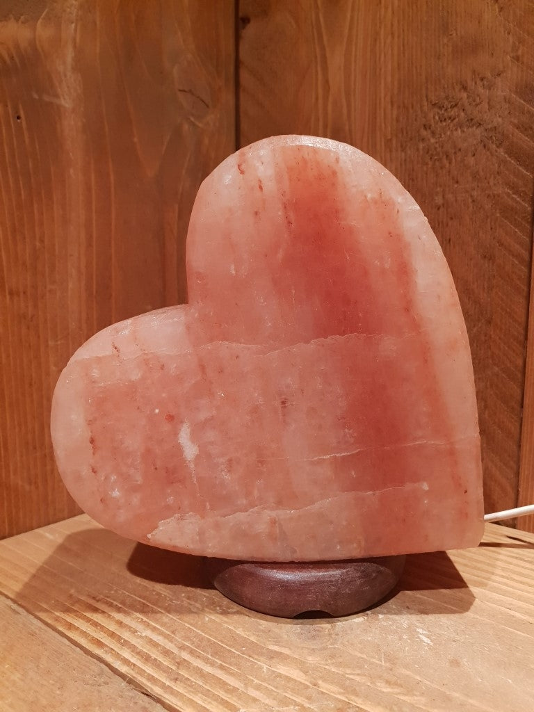 Zoutlamp Hart - Himalaya Zoutsteen (Haliet) - c.a. 2,6kg 18x16cm