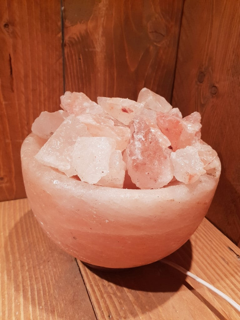 Himalaya Zoutsteen (Haliet) - Schaal / Kom Groot - c.a. 6kg 18,5x19,5cm