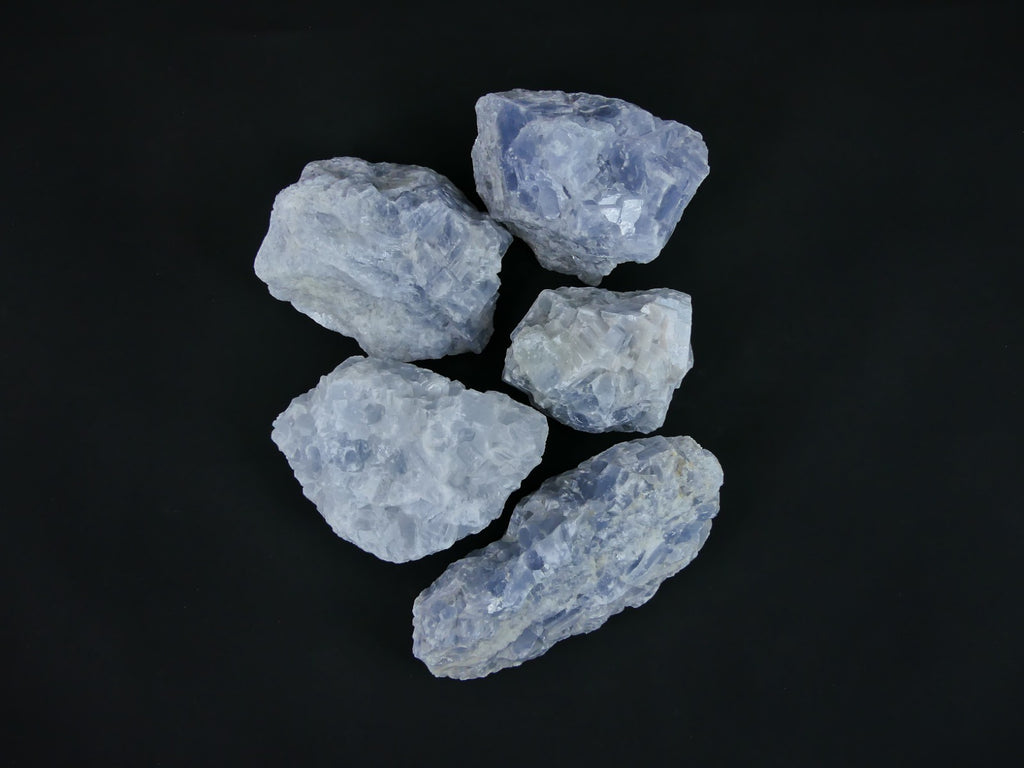 Blauwe Calciet Ruw Set - 5 Stuks - 4,8kg / 10-18cm - Werkelijke set gefotografeerd