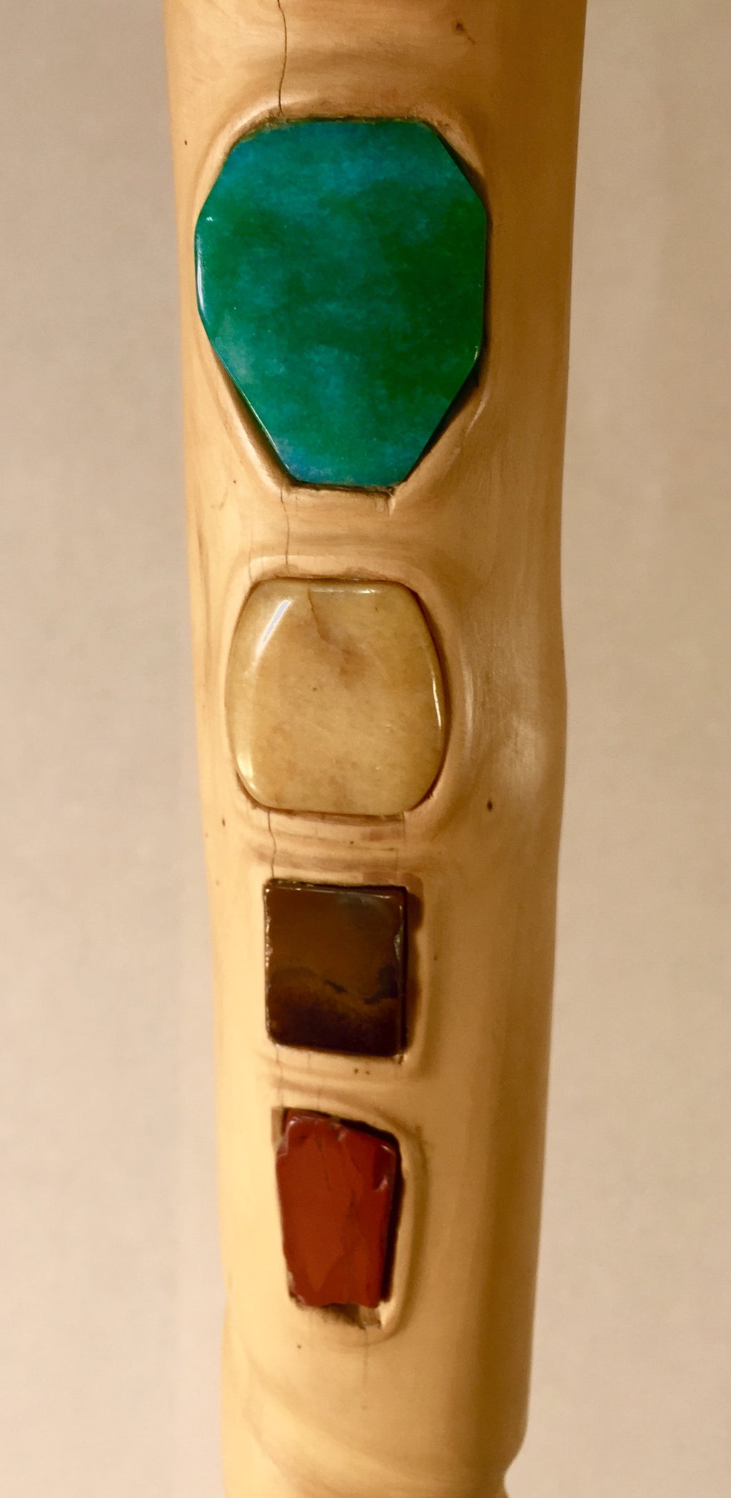 Chakra Stick - Handgemaakt uit Exclusief Buxushout - 1200gr 69x5cm