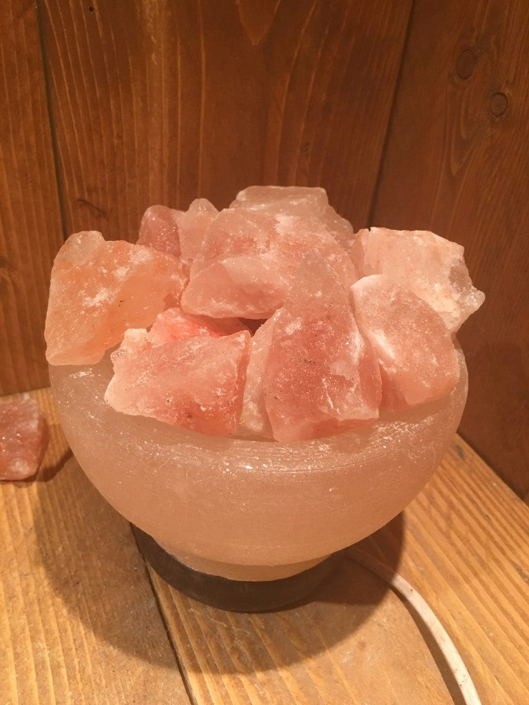 Himalaya Zoutsteen (Haliet) - Schaal / Kom - c.a. 3,2kg 17x15cm
