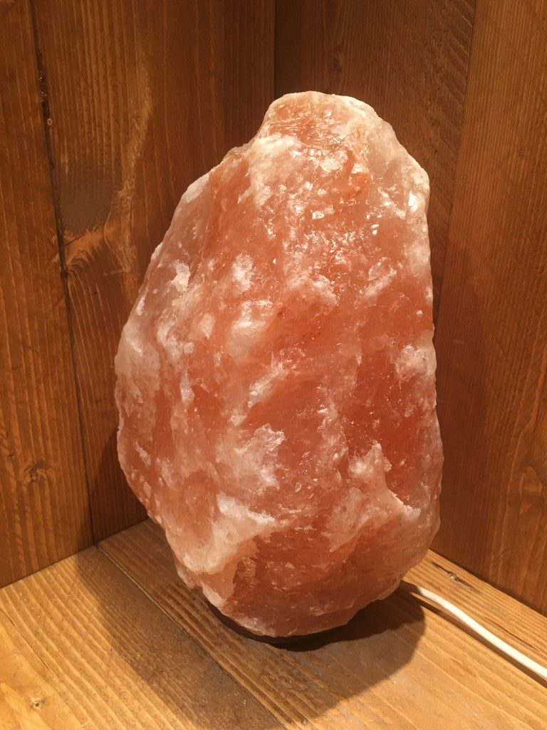 Zoutlamp 15kg Himalaya Zoutsteen (Haliet) - 33x21cm