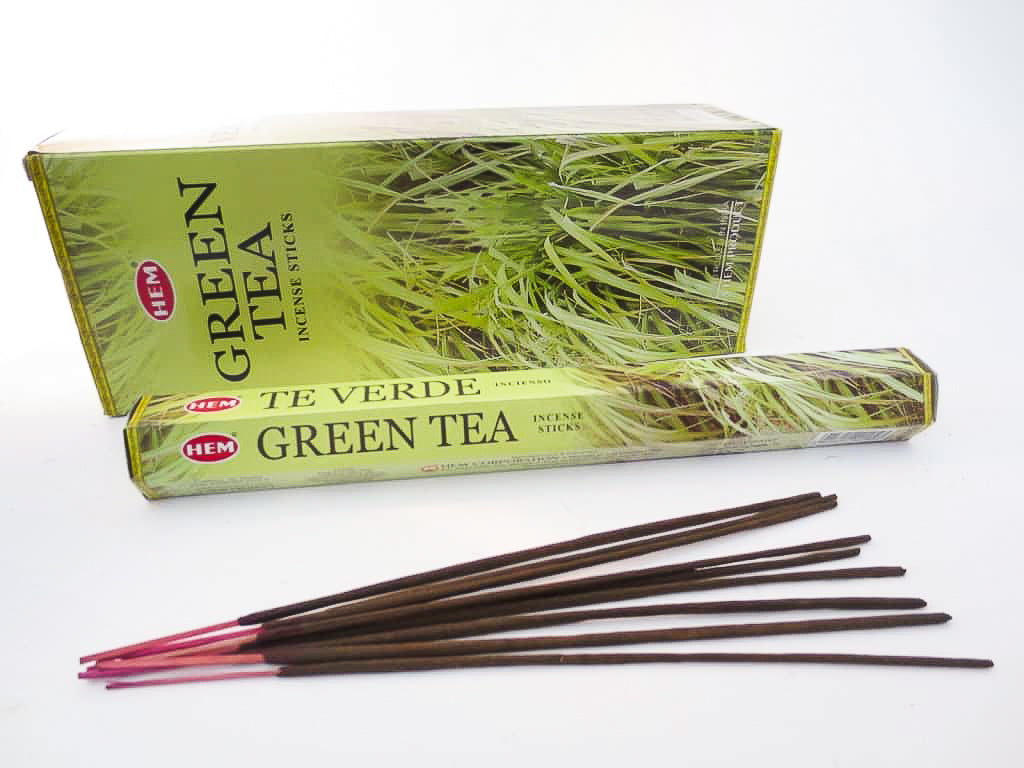 HEM Wierook - Green Tea - Slof / Voordeelbox (6 Pakjes / 120 stokjes)