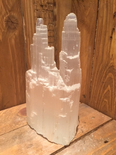Seleniet dubbele toren 1,1kg 9x7x17cm