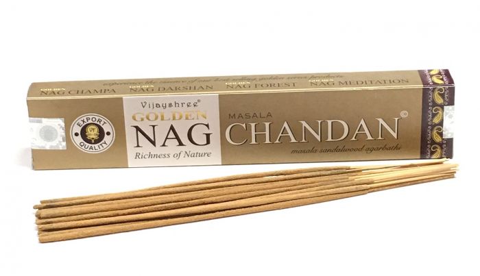 Vijayshree Wierook - Golden Nag Chandan - Masala Sandalwood Agarbathi (pakje a 15gr)