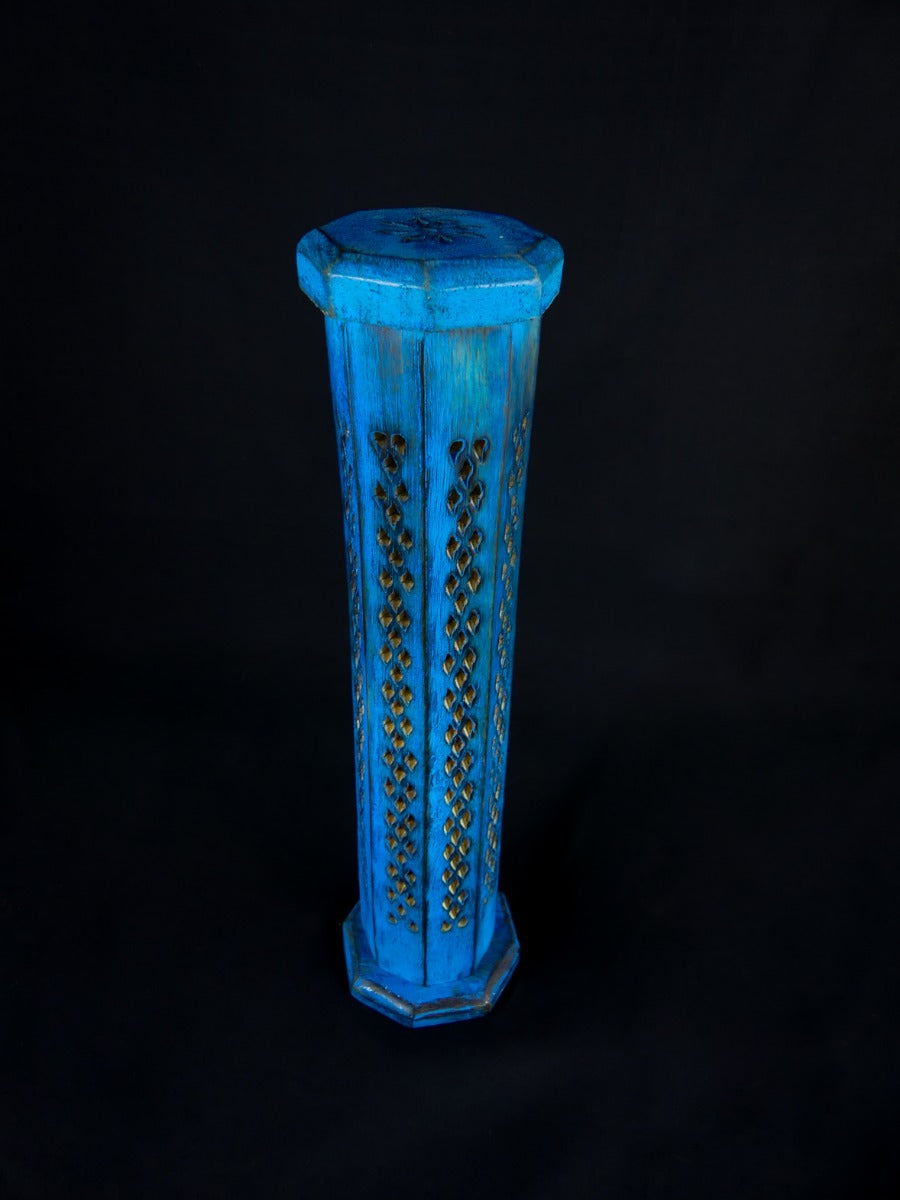 Wierook Brander - Wierook Houder - Toren Blauw - Opengewerkt