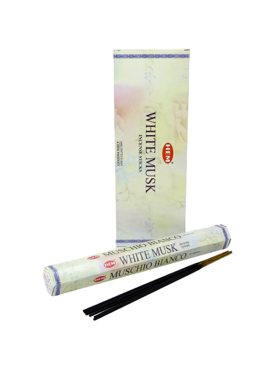 HEM Wierook - White Musk - Slof / Voordeelbox (6 Pakjes / 120 stokjes)