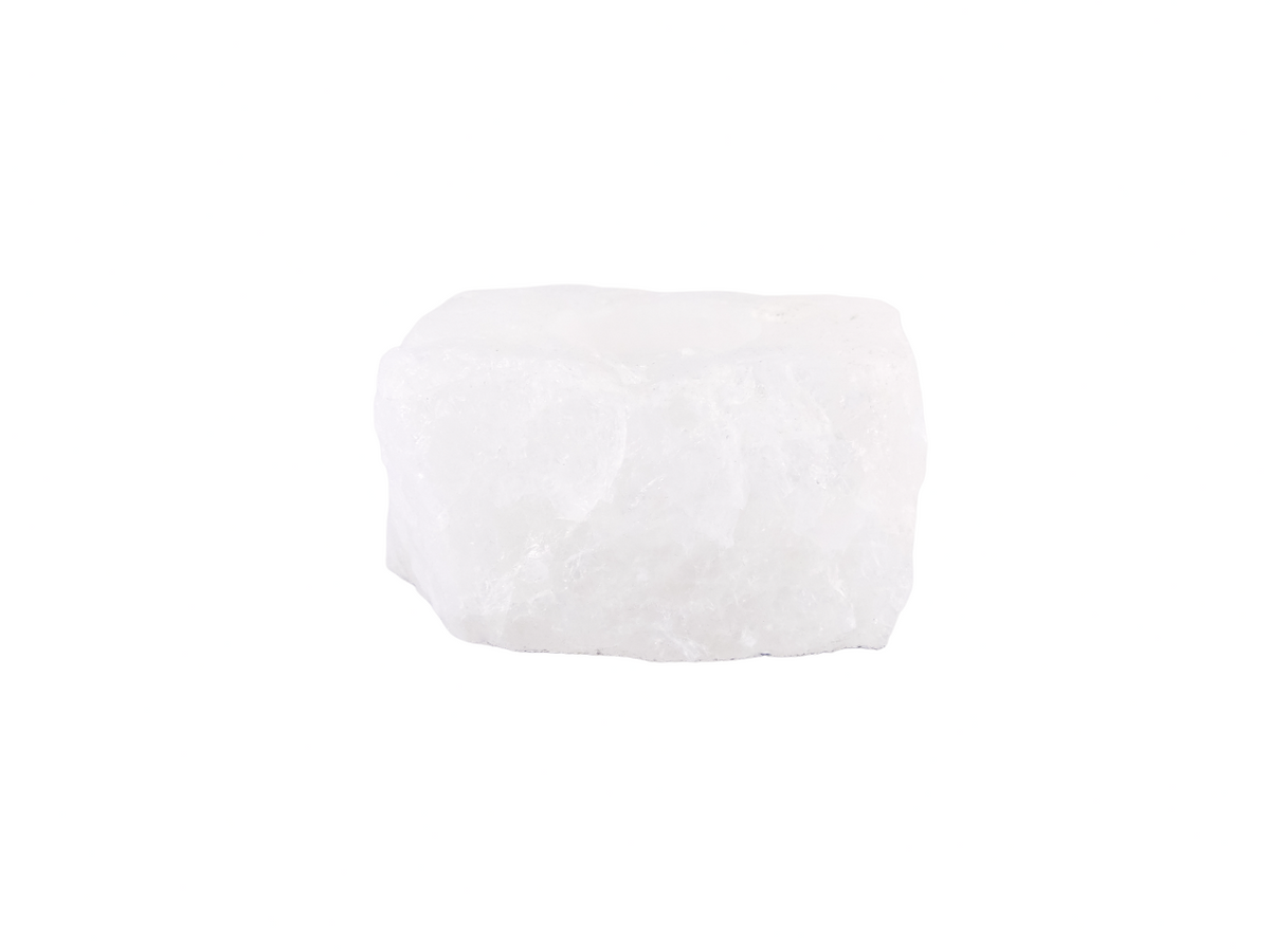 Waxinelichthouder / Theelichthouder Bergkristal - Ruw - ca. 10 tot 14cm