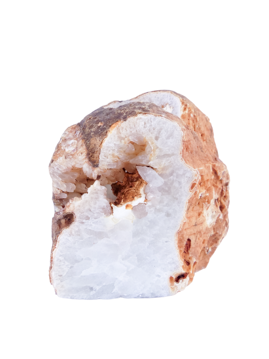 Waxinelichthouder / Theelichthouder Agaat - Geode - ca. 11x8x9cm - Individueel Gefotografeerd