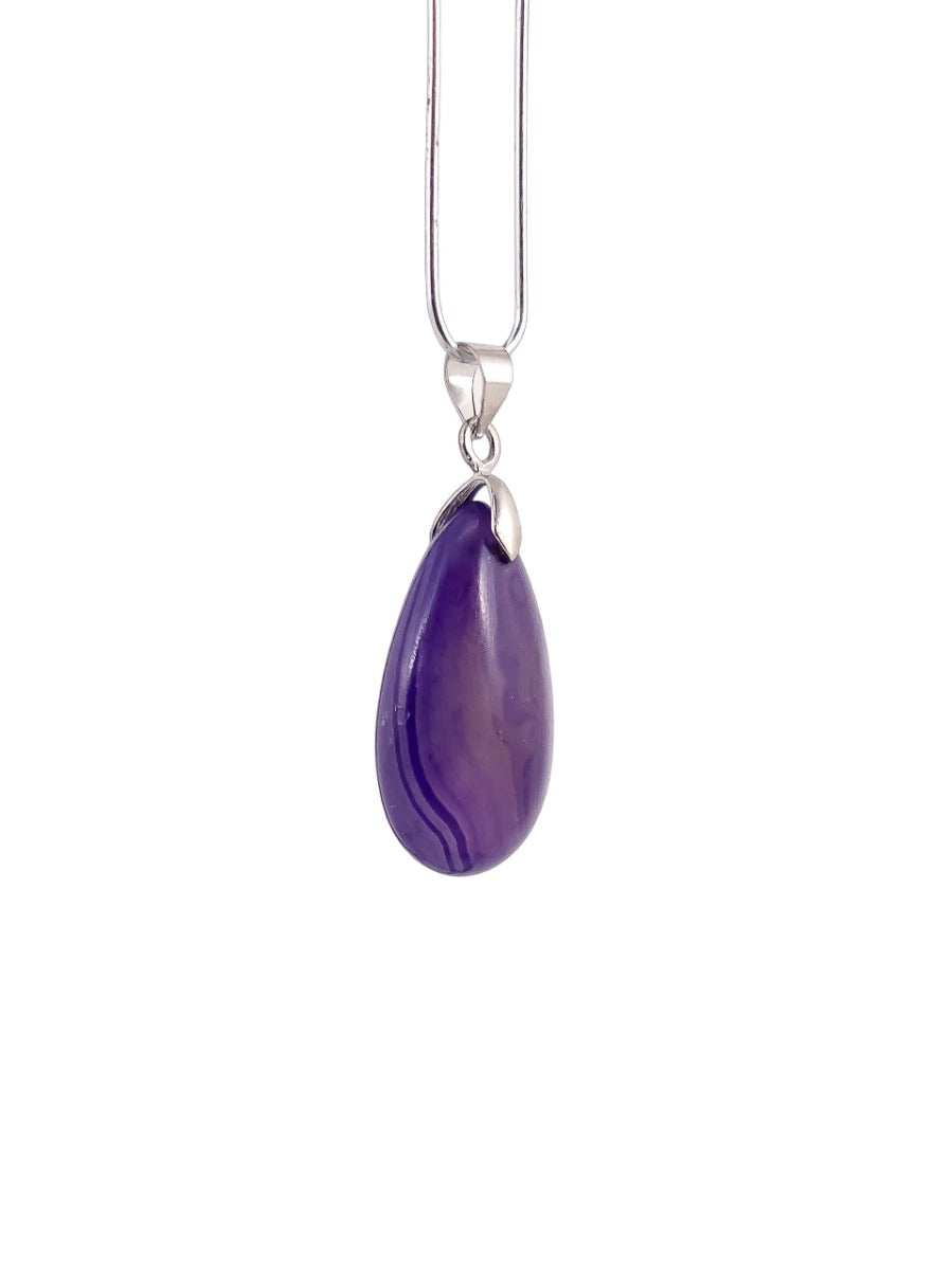 Hanger Agaat Edelsteen - Druppel - Gekleurd