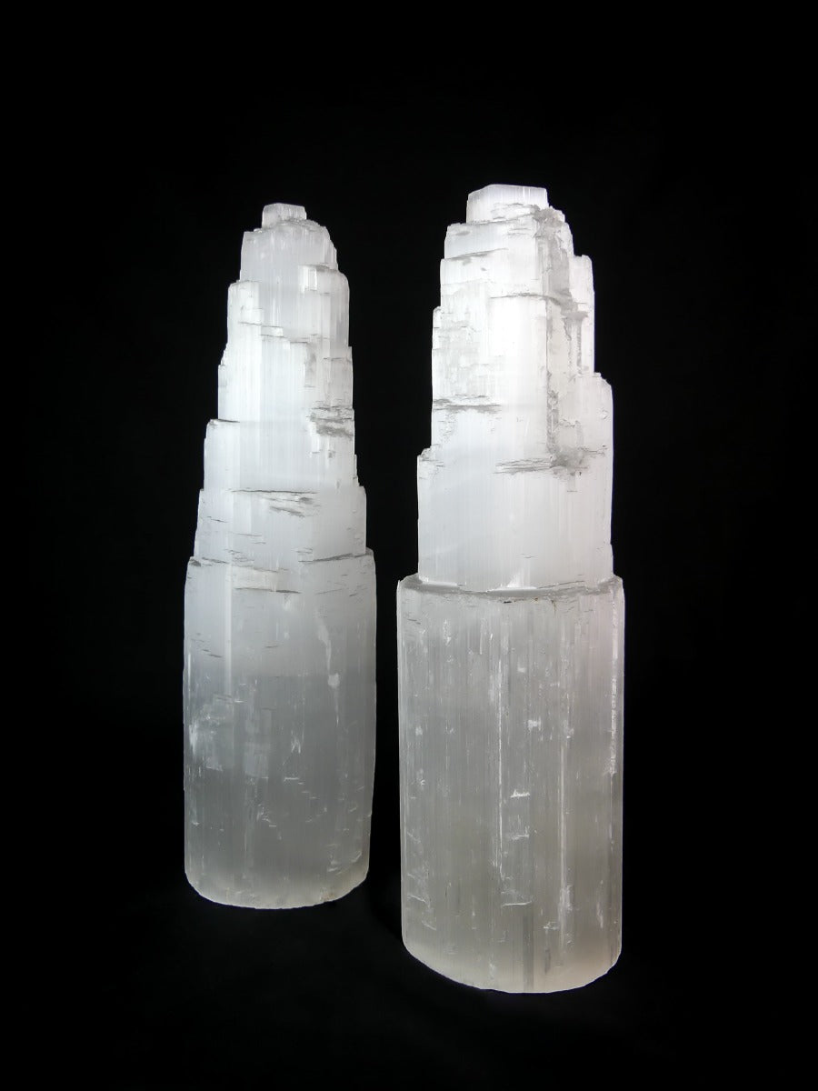 Seleniet Lamp - Wit - ca. 30-35cm