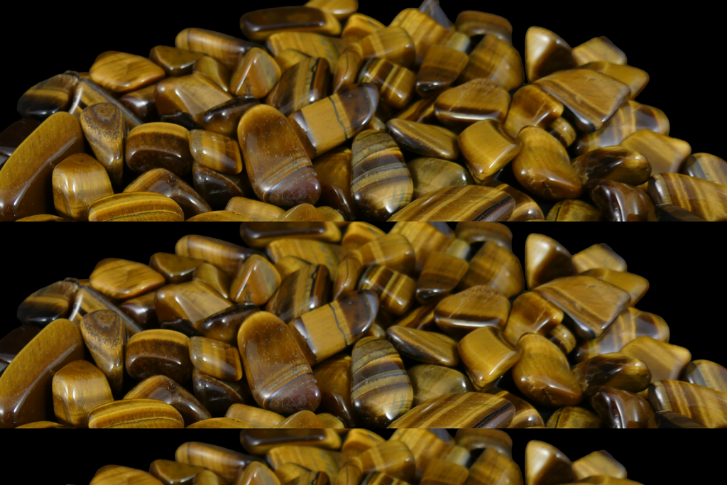 Tijgeroog Steentjes Middel (2 - 3cm) - Gepolijst - Voordeelzak van 250gr