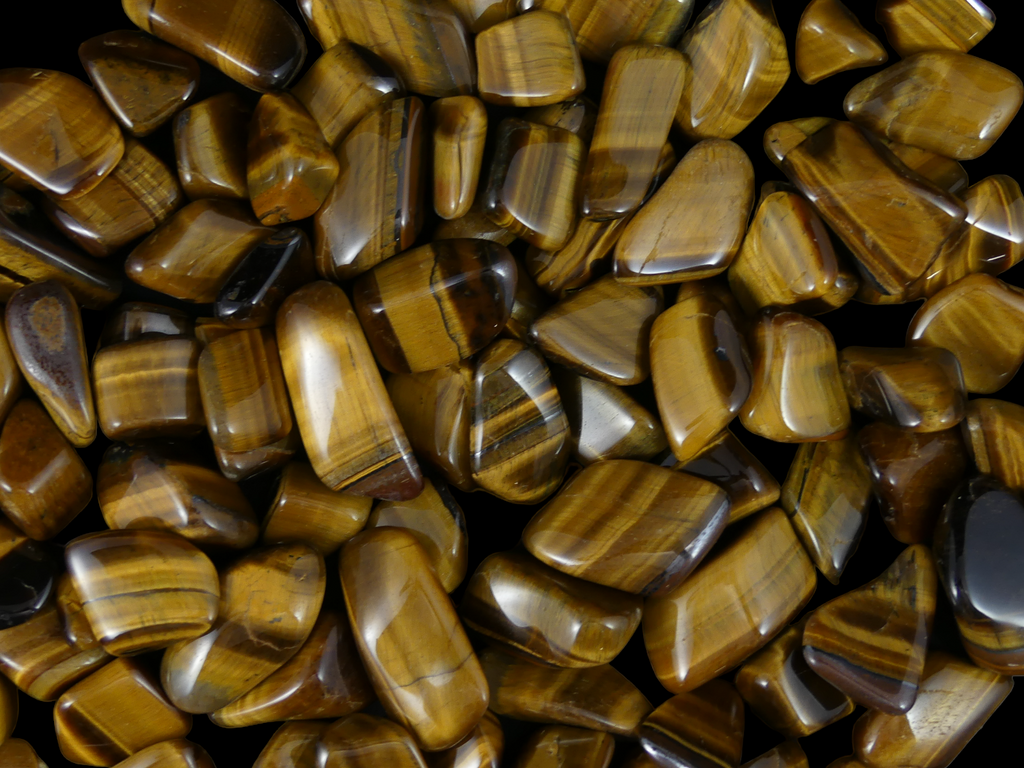 Tijgeroog Steentjes Middel (2 - 3cm) - Gepolijst - A-Kwaliteit - Voordeelzak van 500gr