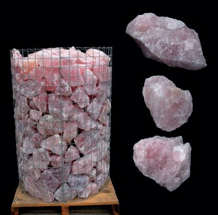Rozekwarts Kristal Ruw - Groothandel Partij Stenen/Stukken van 0,5 tot 4kg - Topkwaliteit - 500KG