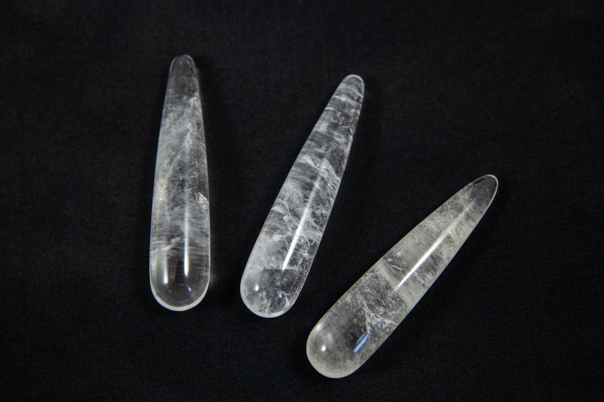 Massage Griffel - Bergkristal - ca. 8cm