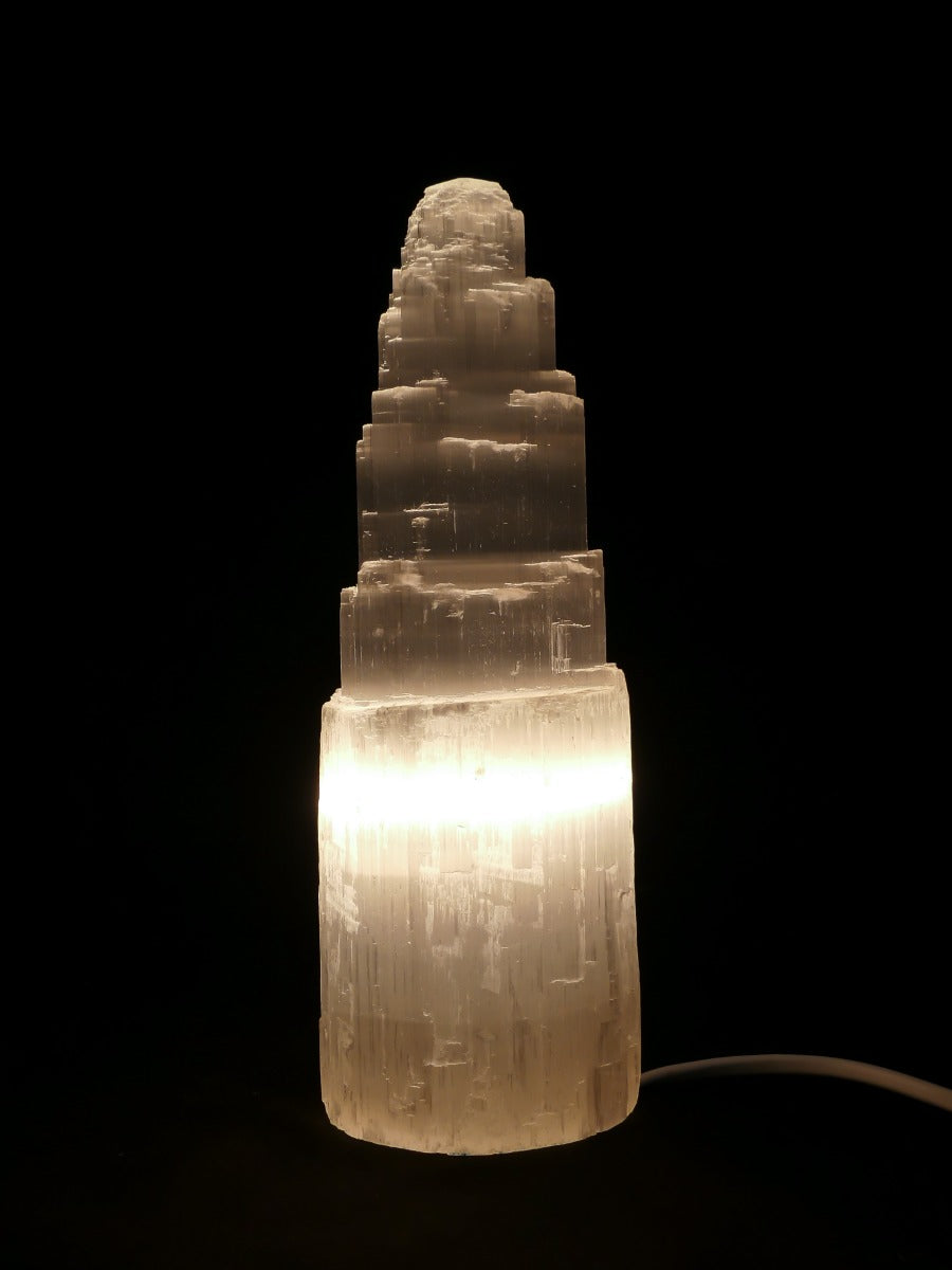 Seleniet Lamp - Wit - ca. 30cm