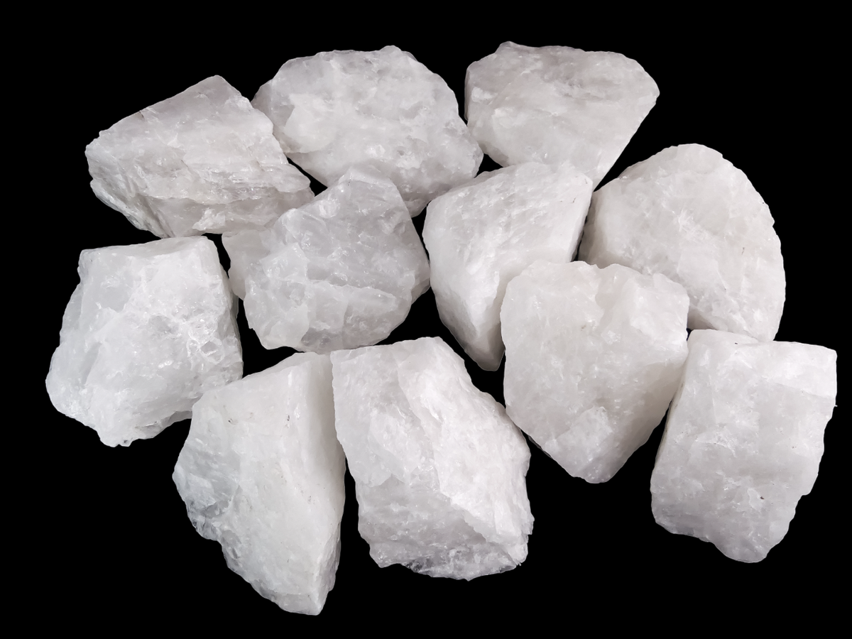 Bergkristal Ruw Groot - A-Kwaliteit - Groothandel Partij van 25kg - Stenen/Stukken van ca. 1,5kg p/st
