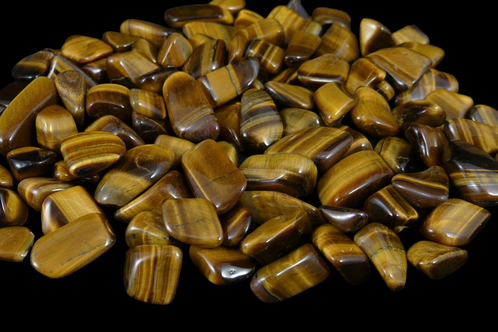Tijgeroog Steentjes Middel (2 - 3cm) - Gepolijst - A-Kwaliteit - Voordeelzak van 500gr