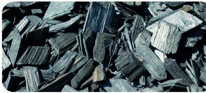Houtsnippers Gekleurd / Decochips - ZWART ANTRACIET - Bodembedekking Tuin 20-40mm / 35 ltr Zak