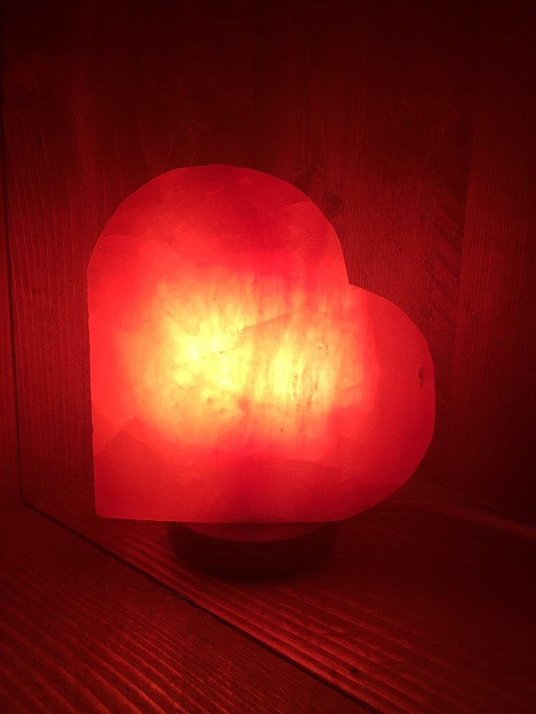 Zoutlamp Hart - Himalaya Zoutsteen (Haliet) - c.a. 2,6kg 18x16cm