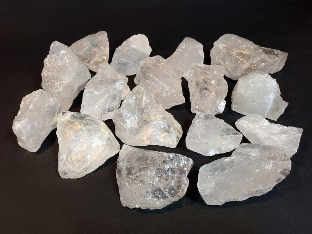 Bergkristal Stenen / Kristal Ruw A-Kwaliteit - 5 stenen van c.a. 4x4x3cm per stuk