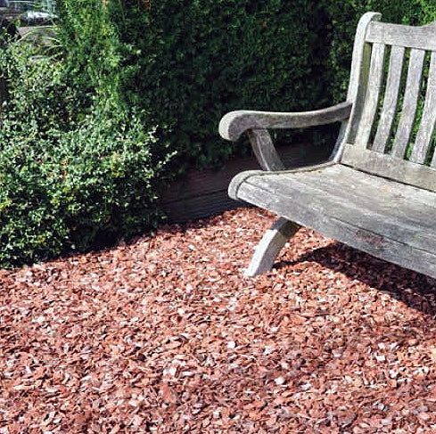 Houtsnippers / Decochips - NATUREL - Bodembedekking Tuin 20-40mm / 35 ltr Zak